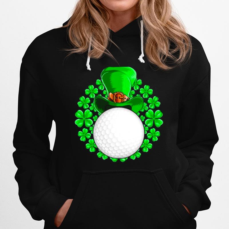 St Patricks Day Golfing Golf Clover Hoodie