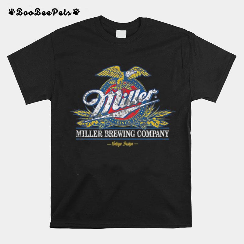 Standard Miller Eagle Crest Miller Brewing Company Vintage T-Shirt