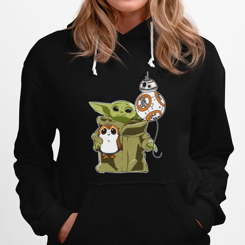 Star Wars Baby Yoda Bb8 And Wampa Hoodie