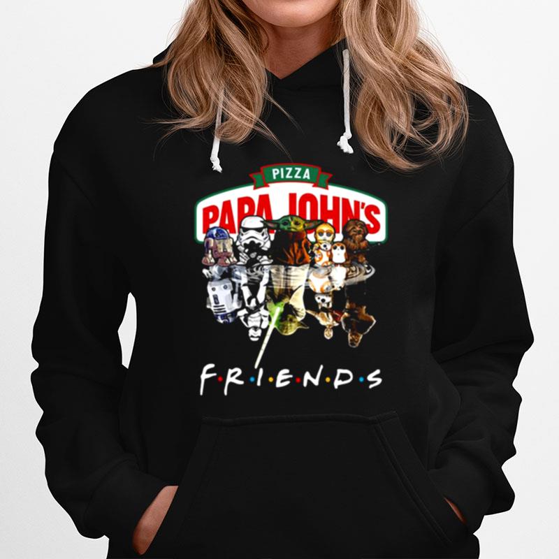 Star Wars Characters Chibi Water Reflection Pizza Papa Johns Friends Hoodie