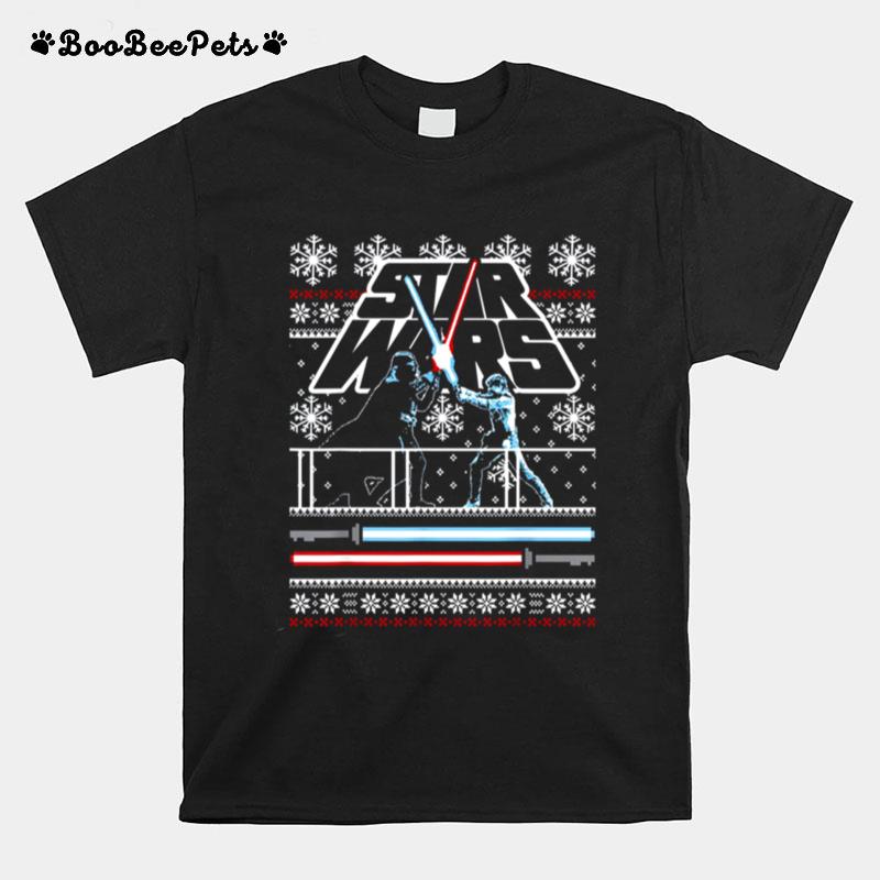 Star Wars Christmas Battle Ugly Christmas T-Shirt