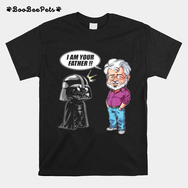 Star Wars Darth Vader And George Lucas I Am Your Father T-Shirt