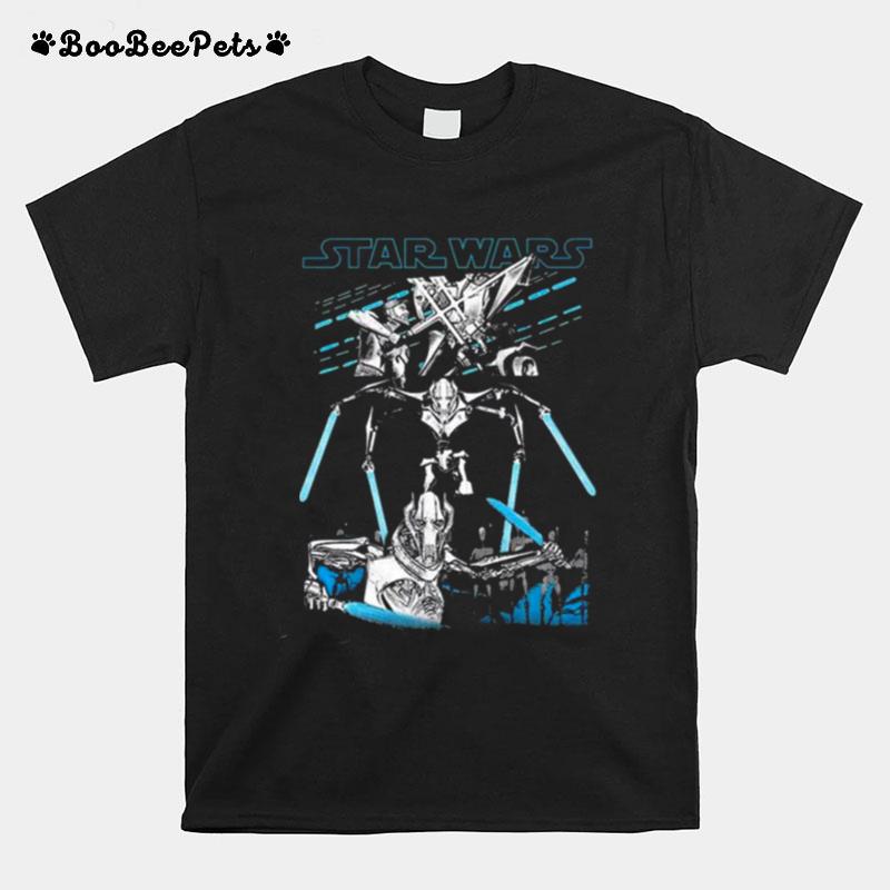 Star Wars General Grievous Lightsaber Panels T-Shirt