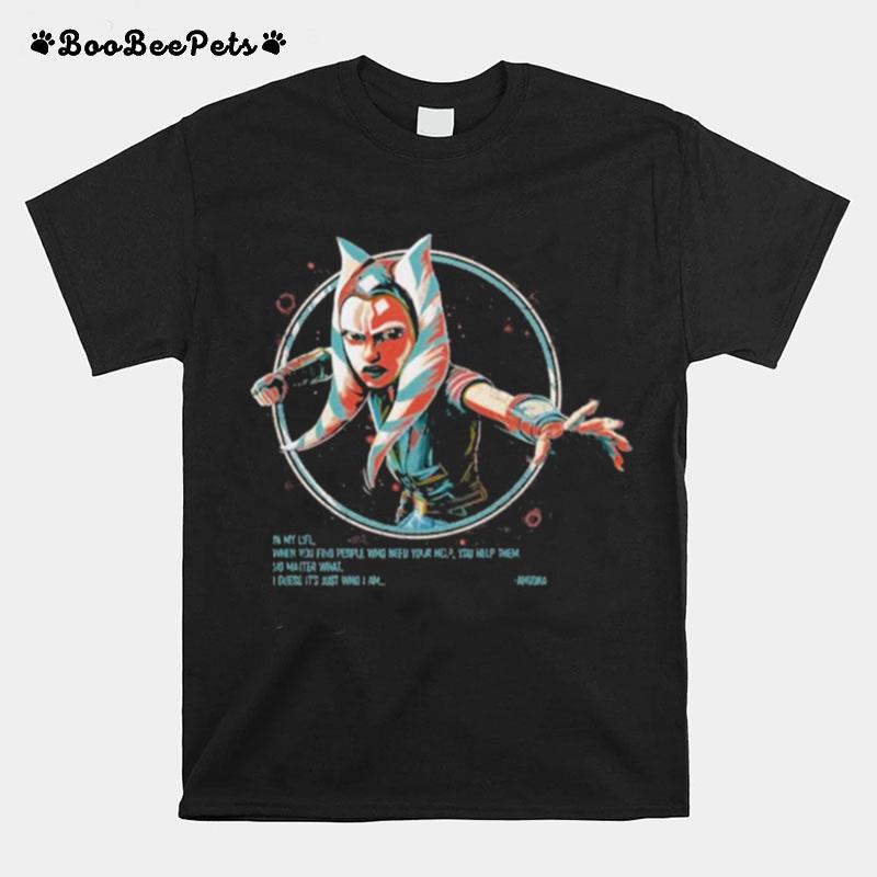 Star Wars Just Who I Am Ahsoka Portrait T-Shirt