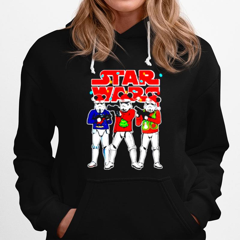 Star Wars Stormtrooper Pijama Mickey Ears Christmas Hoodie