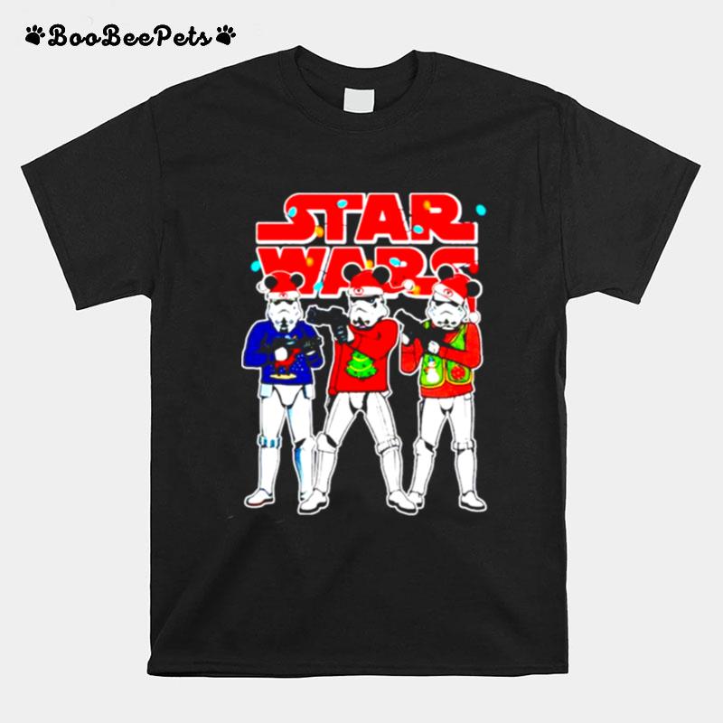 Star Wars Stormtrooper Pijama Mickey Ears Christmas T-Shirt