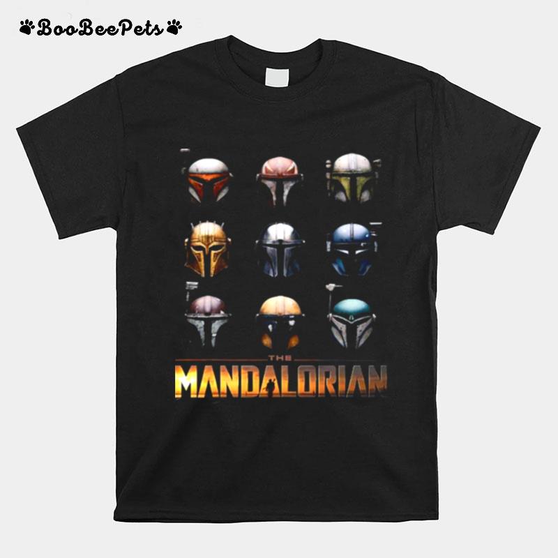 Star Wars The Mandalorian Helmet Box Up T-Shirt
