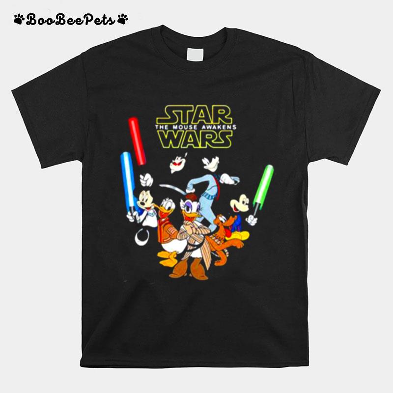 Star Wars The Mouse Awaken Mickey Donal Disney T-Shirt