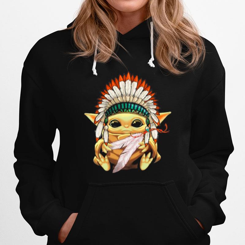 Star Wars Yoda Hat Native American Blood Hoodie