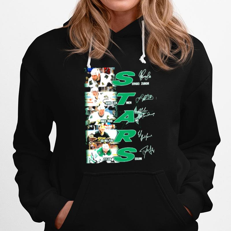 Stars Baseball Sergei Zubor And Jere Lehtinen Mike Moo And Ed Belfour And Tyler Seguin Hoodie