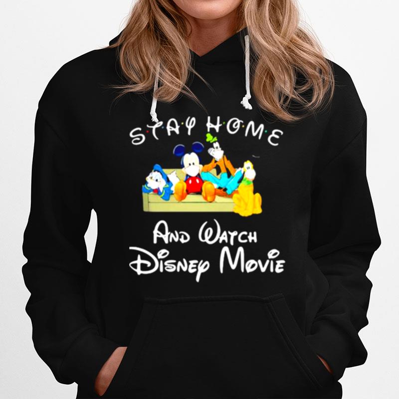 Stay Home And Watch Disney Wear Mask Hoodie