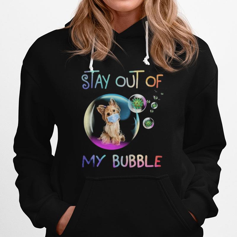 Stay Out Of My Bubble Virus Mask Dog Hoodie