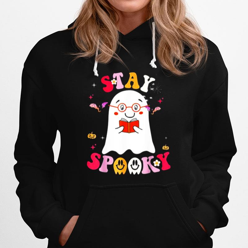 Stay Spooky Cute Ghost With Flowers Halloween Costume Hoodie