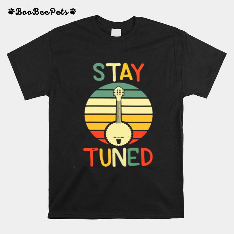 Stay Tuned Retro Banjo Graphic T-Shirt