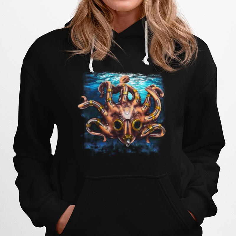 Steampunk Octopus Scuba Mask Hoodie