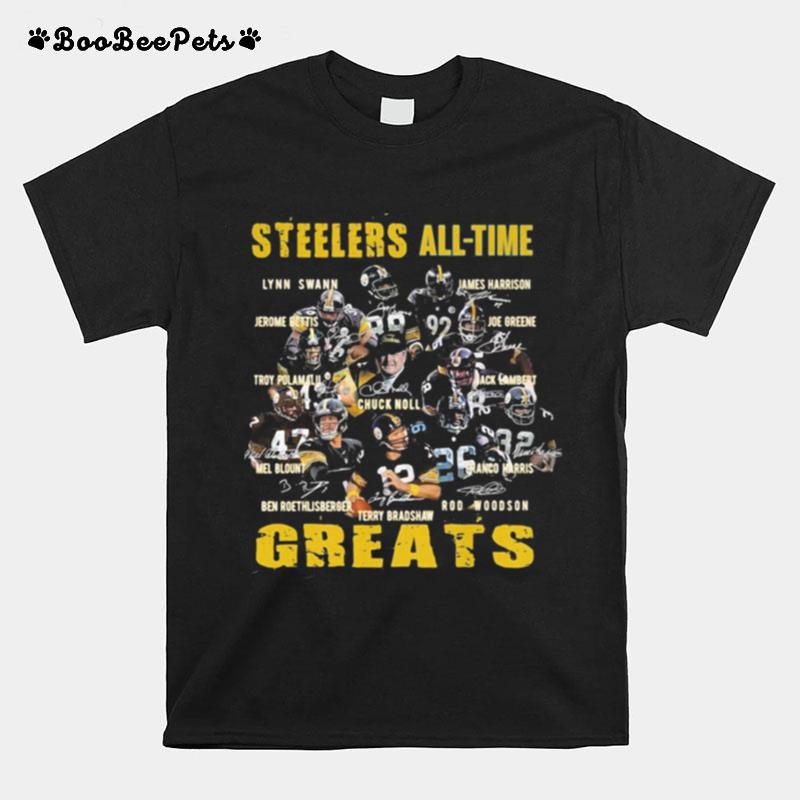 Steelers All The Greats Signatures T-Shirt