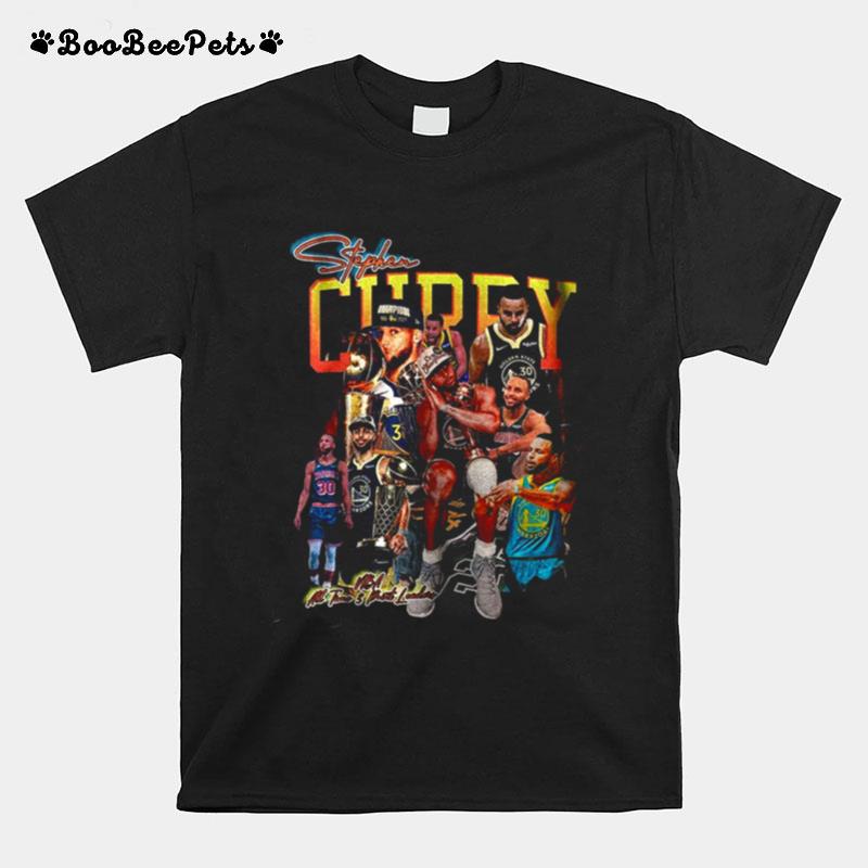 Stephen Curry Tvintage 90S Bootleg Warrior Finals Mpv Champions Basketbal T-Shirt