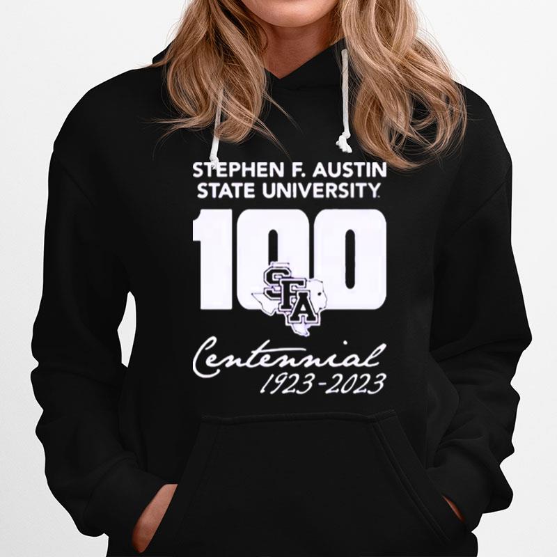 Stephen F. Austin Lumberjacks Centennial Stacked 1923 2023 Hoodie