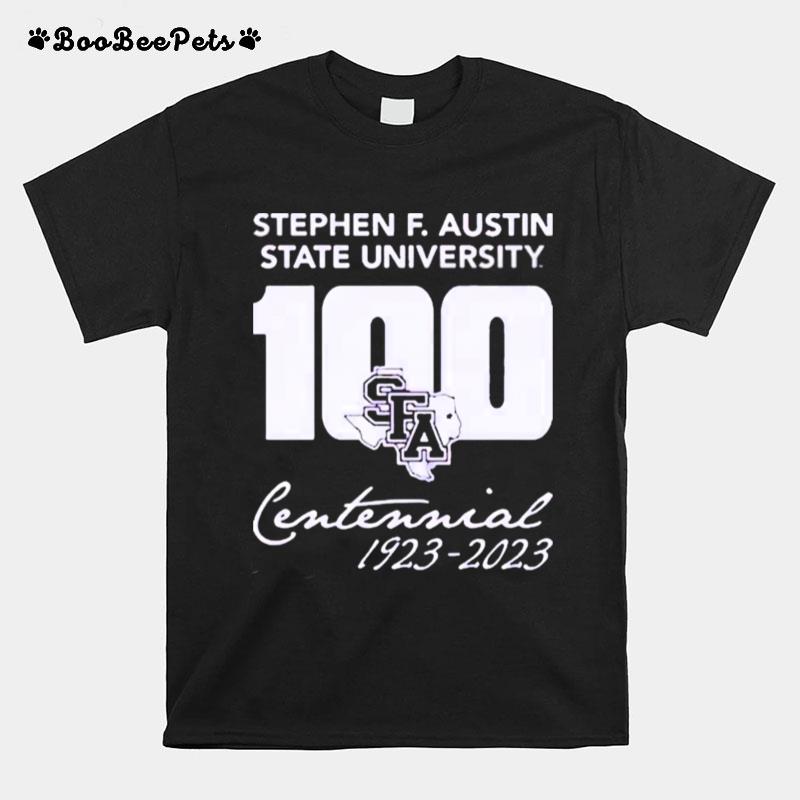 Stephen F. Austin Lumberjacks Centennial Stacked 1923 2023 T-Shirt
