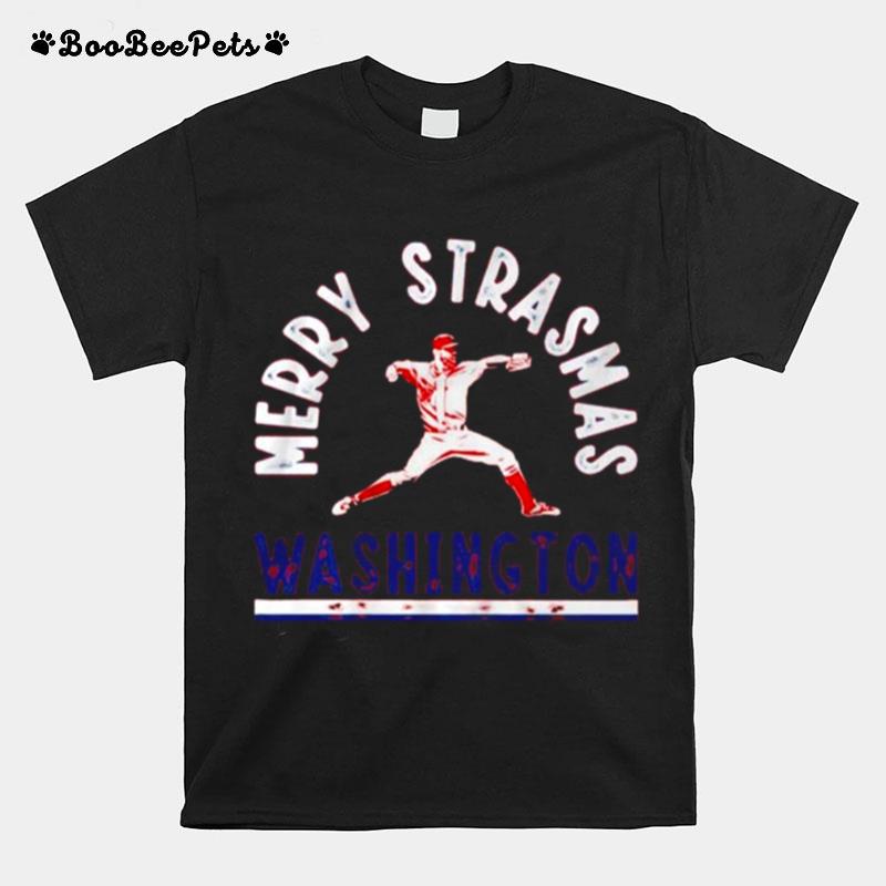 Stephen Strasburg Washington Player Merry Strasmas T-Shirt