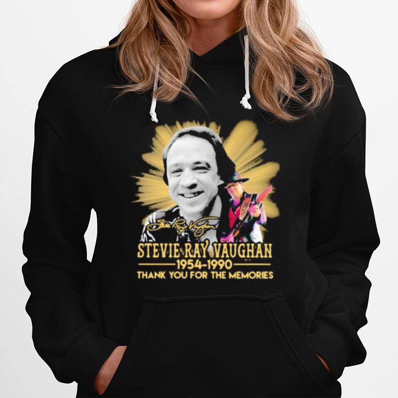 Stevie Ray Vaughan 1954 1990 Thank For The Memories Signature Hoodie