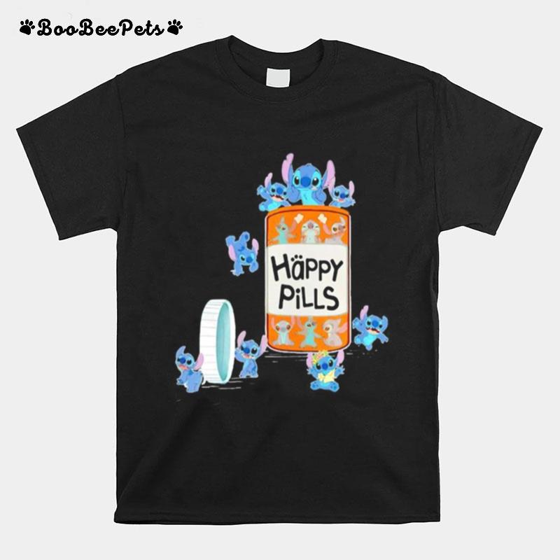 Stitch Happy Pills Cartoon T-Shirt