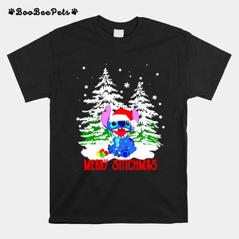 Stitch Santa Merry Stitchmas Christmas T-Shirt