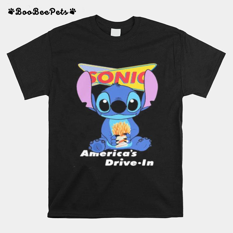 Stitch Sonic Americas Drive In T-Shirt