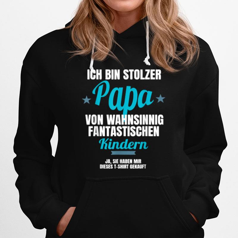 Stolzer Papa Von Fantastischen Kindern Kleidung Dad Witzig Hoodie