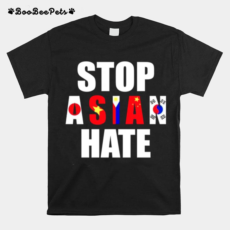 Stop Asian Hate Japan Vietnam Philippin China Korea T-Shirt