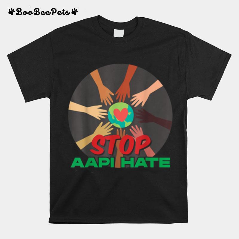 Stop Asian Hate Raised Fist Aapi Support Awareness T-Shirt