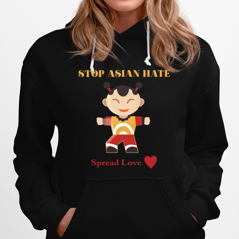 Stop Asian Hate Spread Love Hoodie