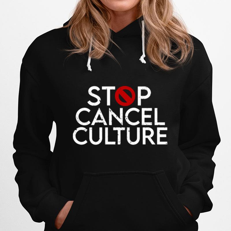 Stop Cancel Culture Political Free Anti Speech Social Hoodie