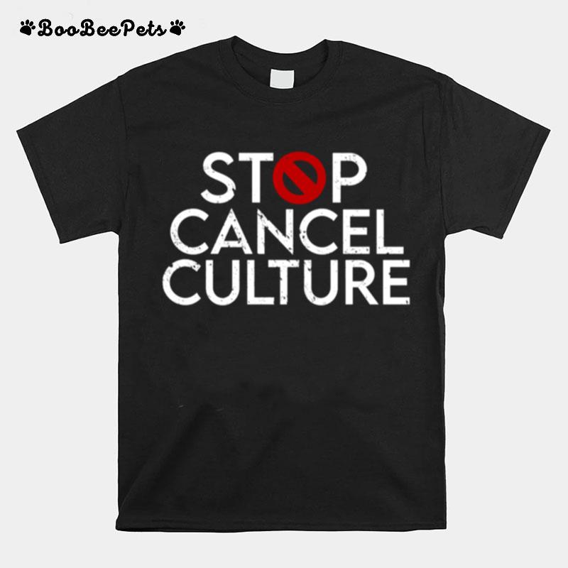 Stop Cancel Culture Political Free Anti Speech Social T-Shirt