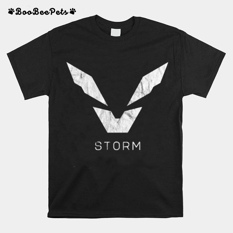 Storm Javelin Variant Anthem Game Symbol Worn White Logo T-Shirt