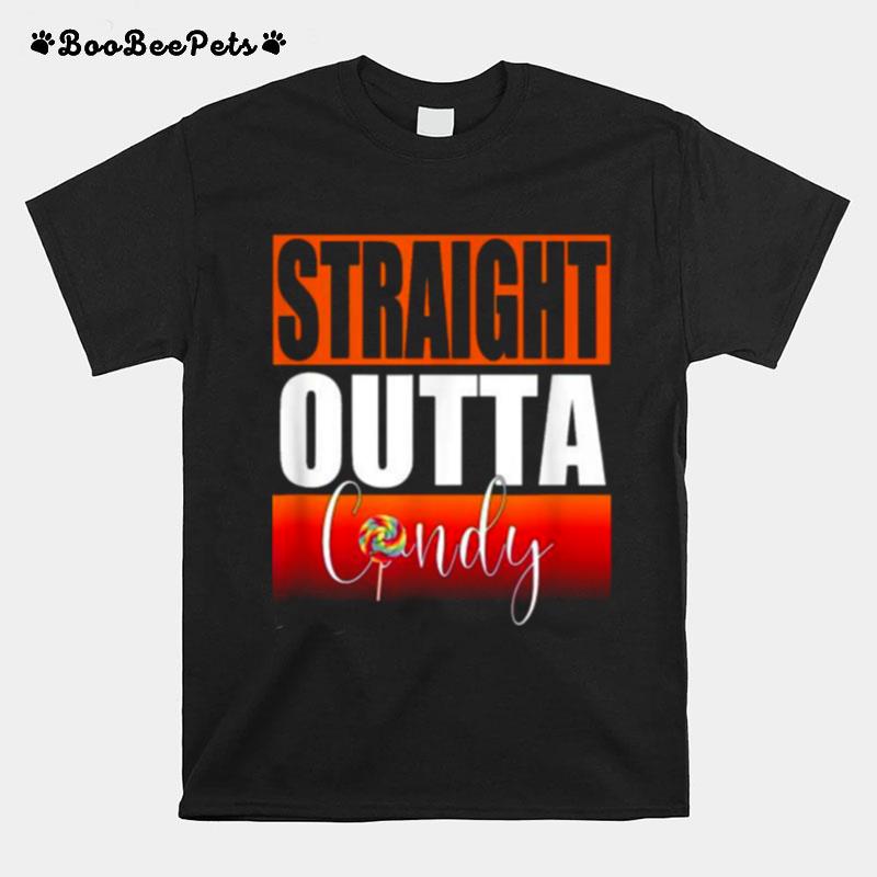 Straight Outta Candy Funny Halloween Trick Or Treat Costume T-Shirt