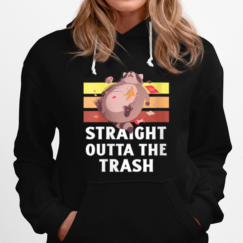 Straight Outta The Trash Raccoon Garbage Hoodie