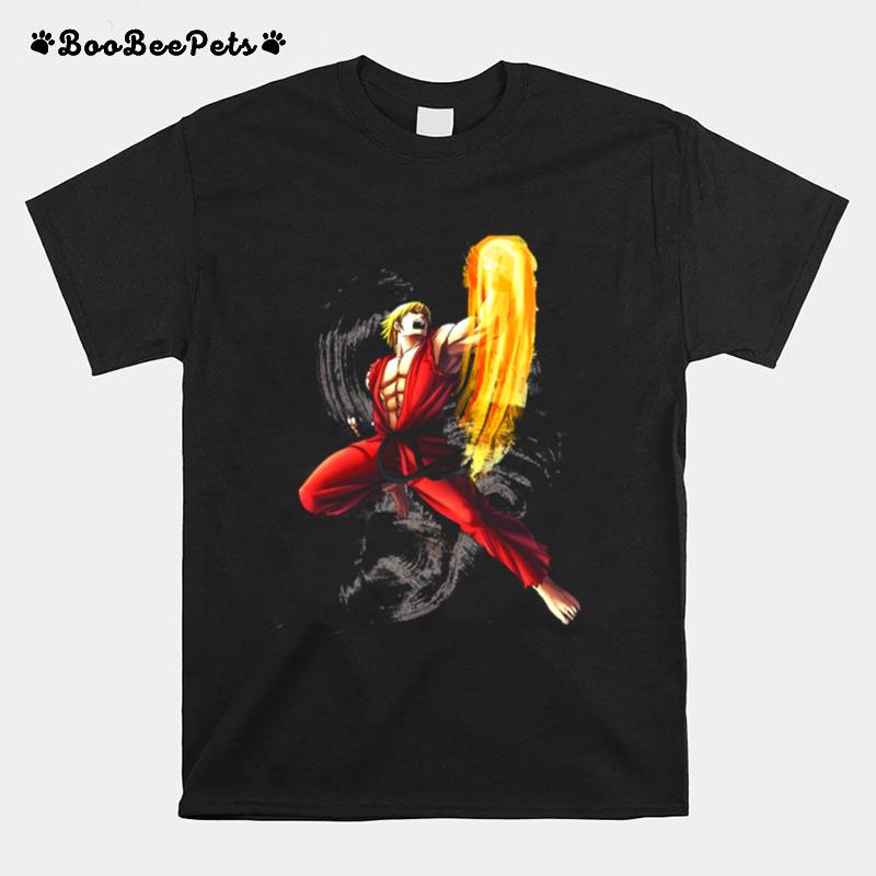 Street Fighter Ken Masters Fight Skill T-Shirt