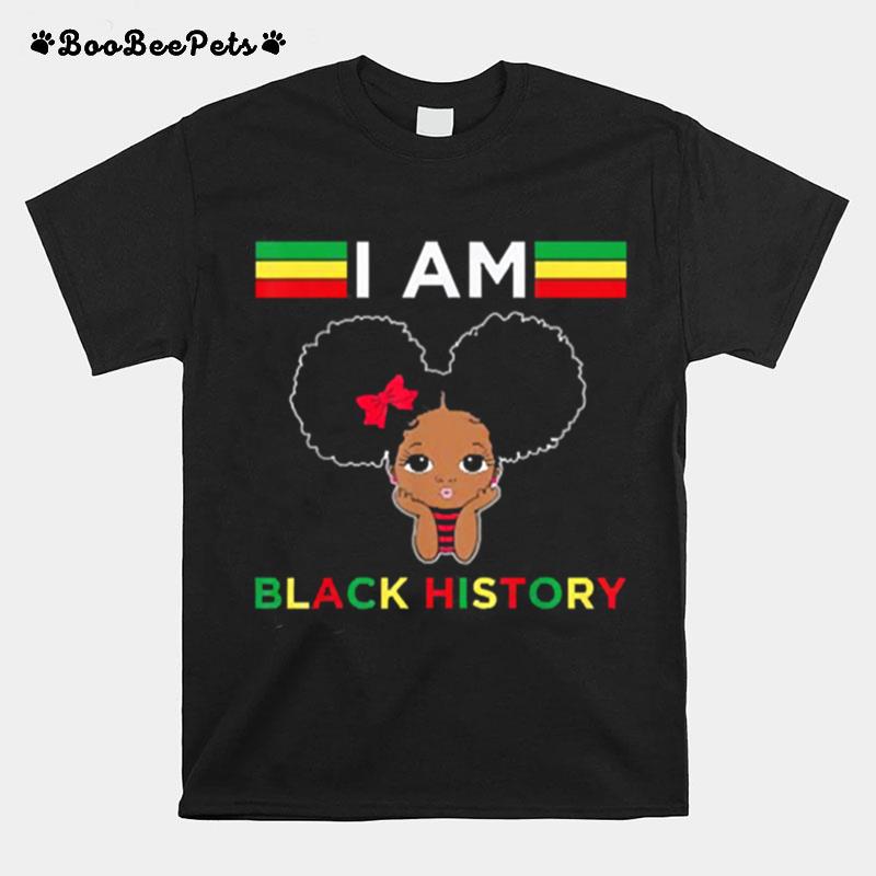 Strong African Queen Girls Black History Month T-Shirt