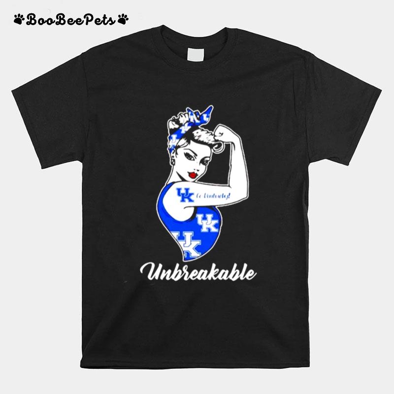 Strong Girls Unbreakable Go Kentucky Wildcats T-Shirt