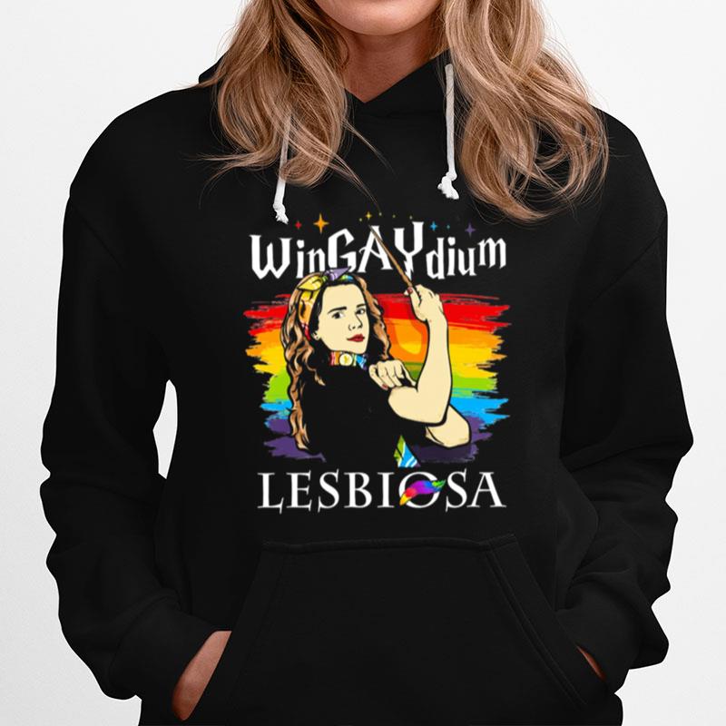 Strong Woman Wingaydium Lessbiosa Lgbt Hoodie