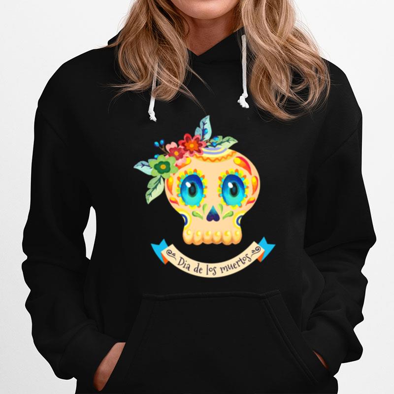 Sugar Skull Cute Day Of The Dead Muertos Hoodie