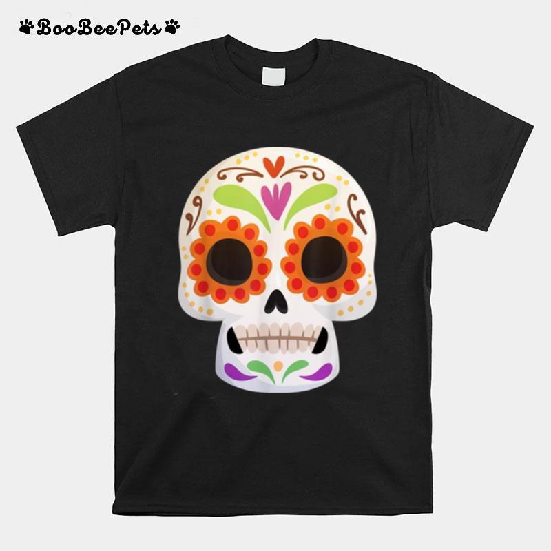 Sugar Skull Day Of The Dead Dia De Muertos Kid T-Shirt