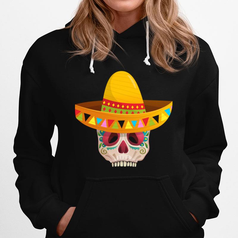 Sugar Skull Day Of The Dead Muertos In Mexican Hoodie