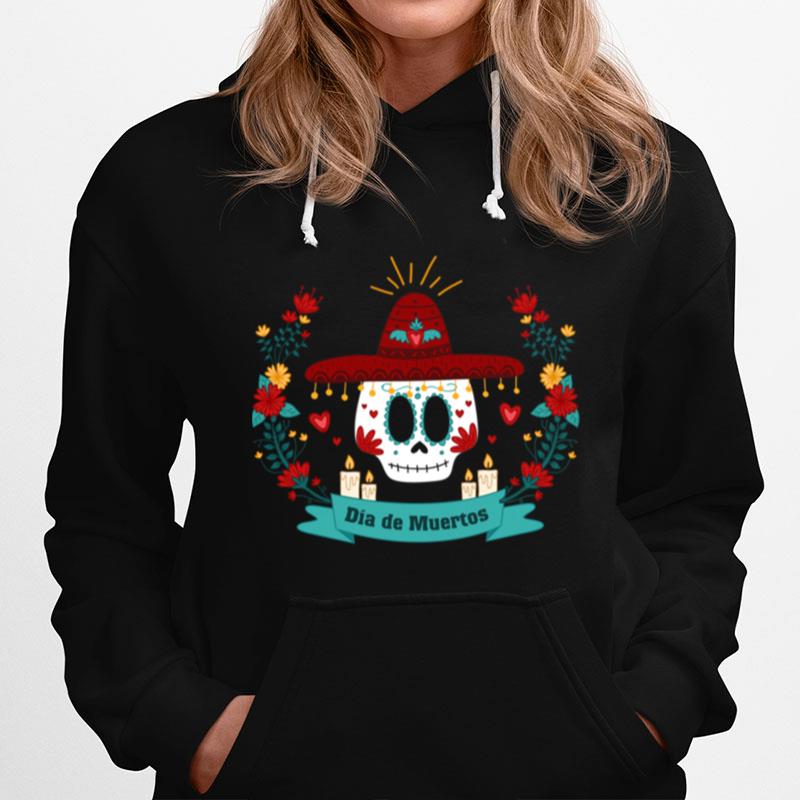 Sugar Skull Dia De Muertos In Mexican Holiday Hoodie