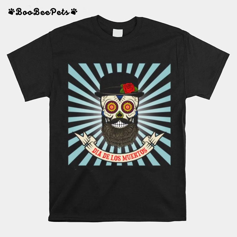 Sugar Skull Man Dia De Los Muertos T-Shirt