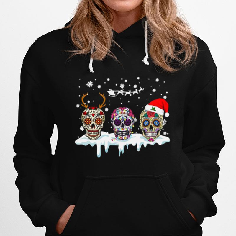 Sugar Skull Tattoos Christmas Hoodie