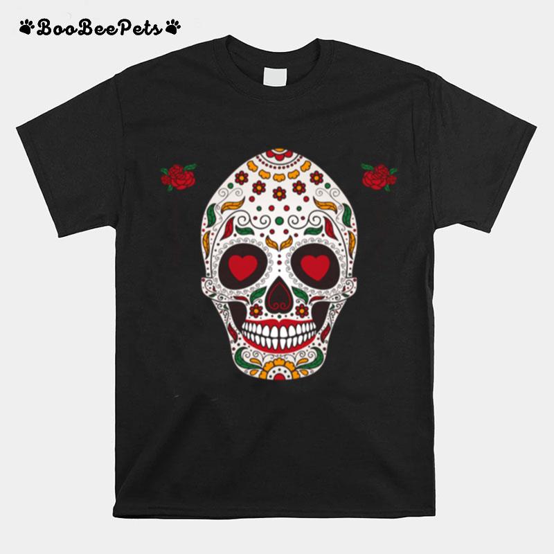 Sugar Skull The Mexican Dia De Muertos Day Of The Dead T-Shirt