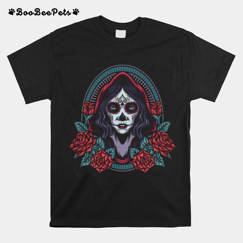 Sugar Skull Women Day Of The Dead T-Shirt