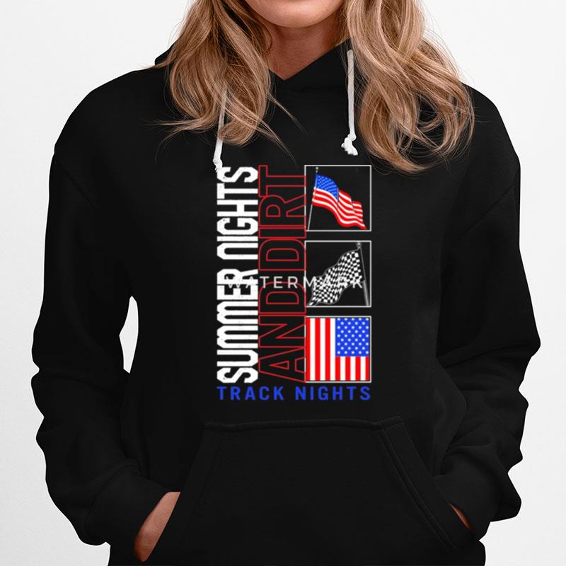 Summer Nights And Dirt Track Lights Hoodie